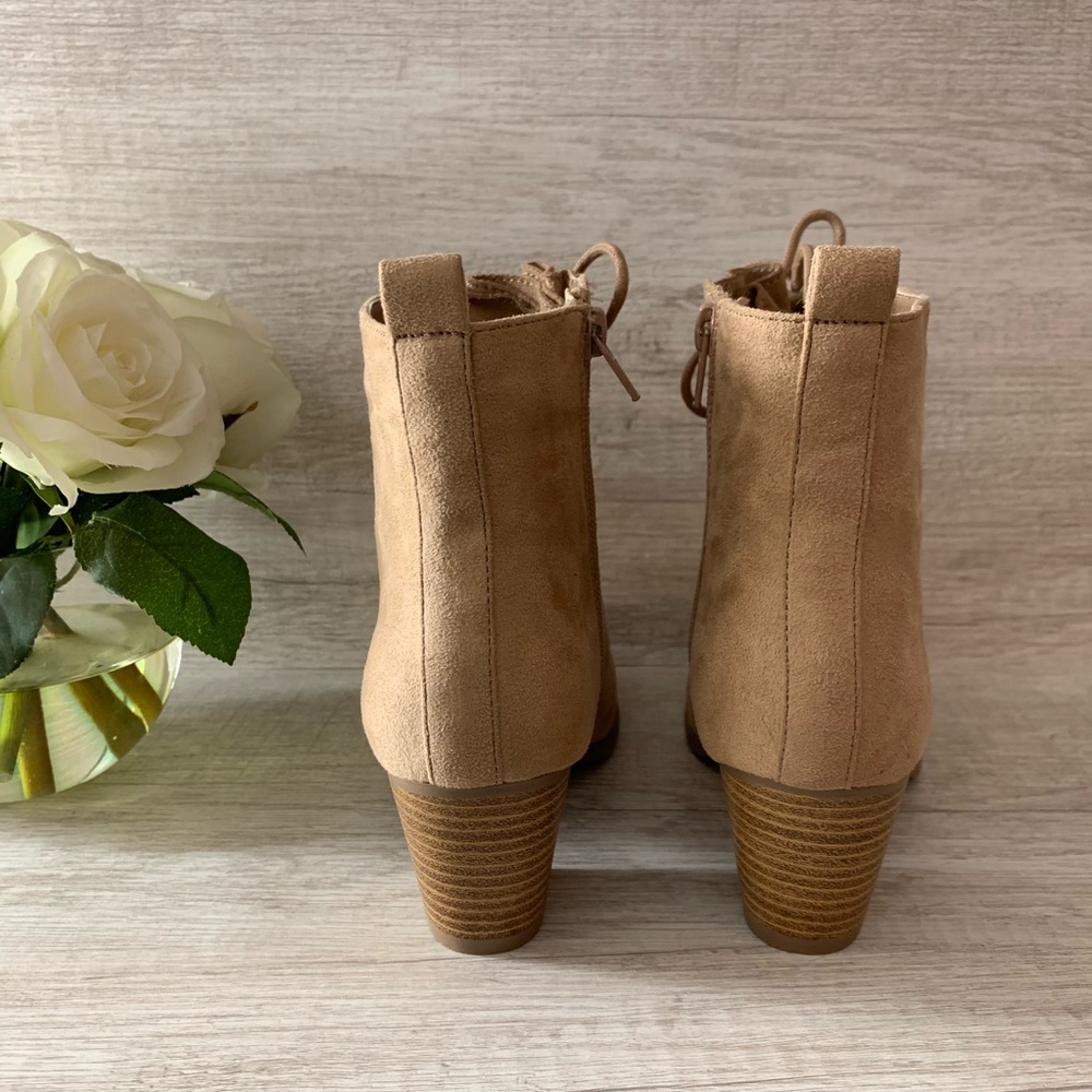 NEW Taupe Laced Booties - Picture 6 of 6